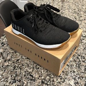 NoBull Black white and guar gum super fabric trainers